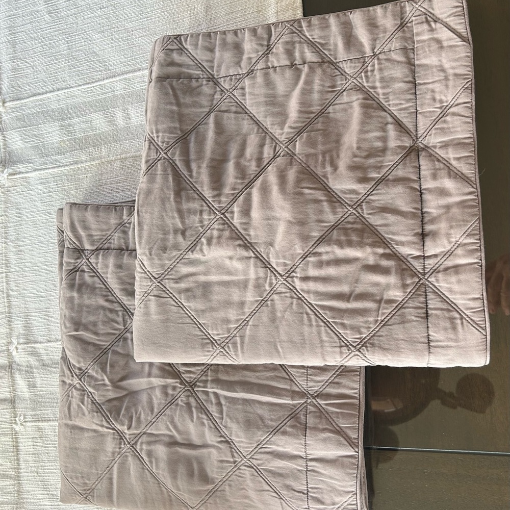 Yves Delorme lavender shams
